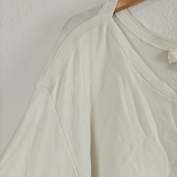 ba&sh Cream Bahi 3/4 Sleeve Boat Neck Jeweled Sweater Small - Picture 9 of 16